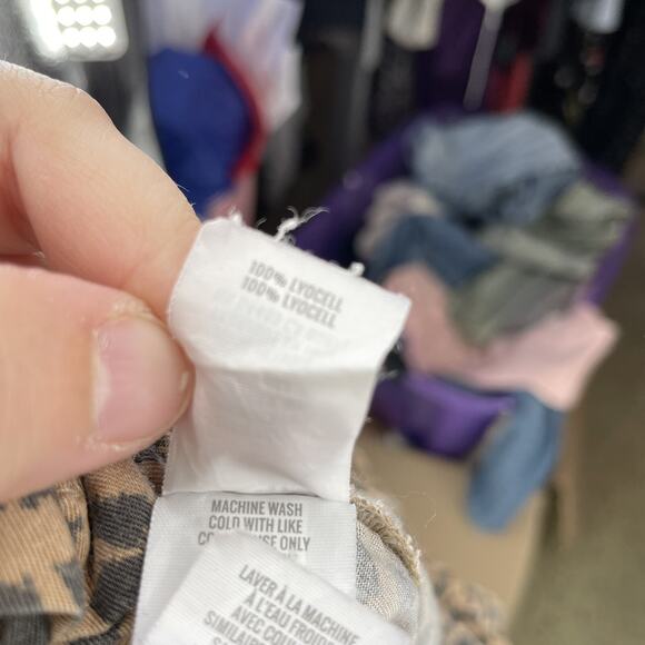 Aerie Leopard Print Belted Shorts Size Large L - Picture 6 of 6